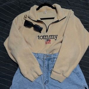 SOLD Vintage Tommy girl quarter zip